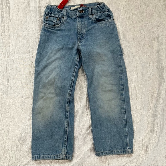 Levi's & OshKosh Boot Cut Kids Denim Jeans Dark Blue & Light Blue Size 6 Classic - Picture 3 of 10